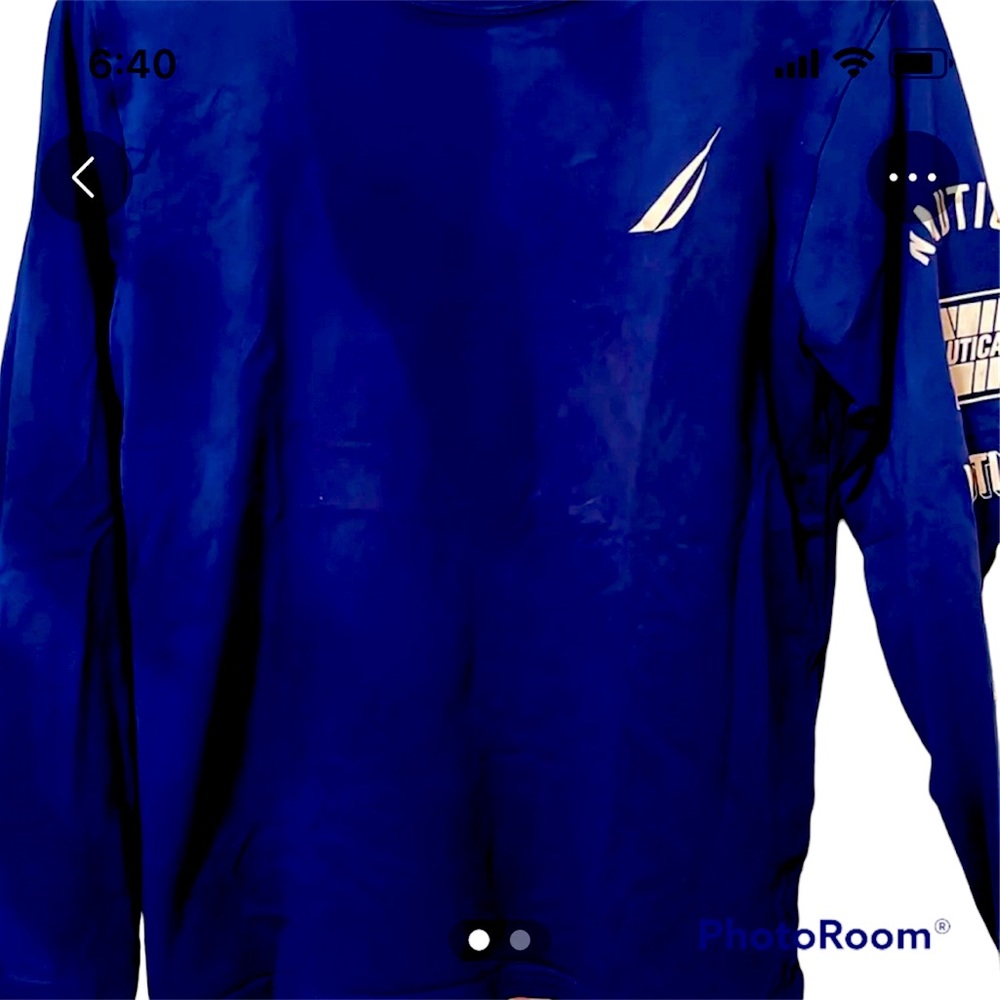 Navy blue Nautica long sleeve shirt. Youth XL (14-16)